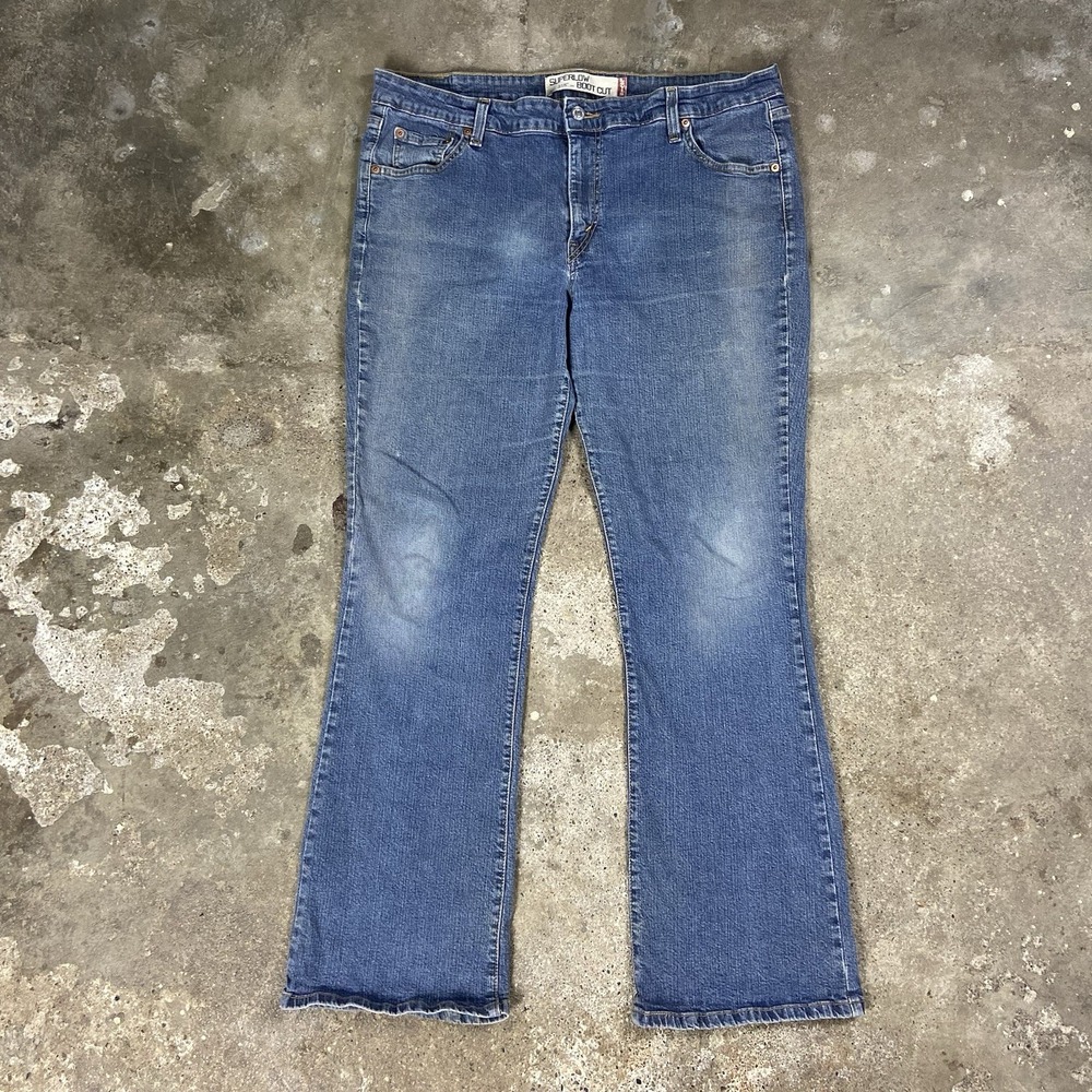 Vintage Levi's 518 Jeans Women's Size 17M Blue Denim Medium Wash Boot Cut